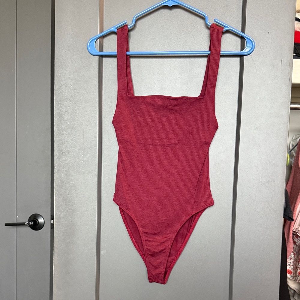 Zara Burgundy Bodysuit